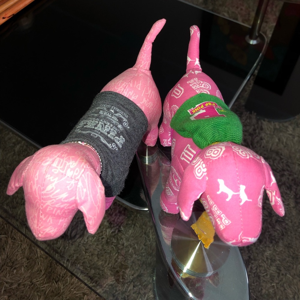 2 Victoria’s Secret Dog Pink